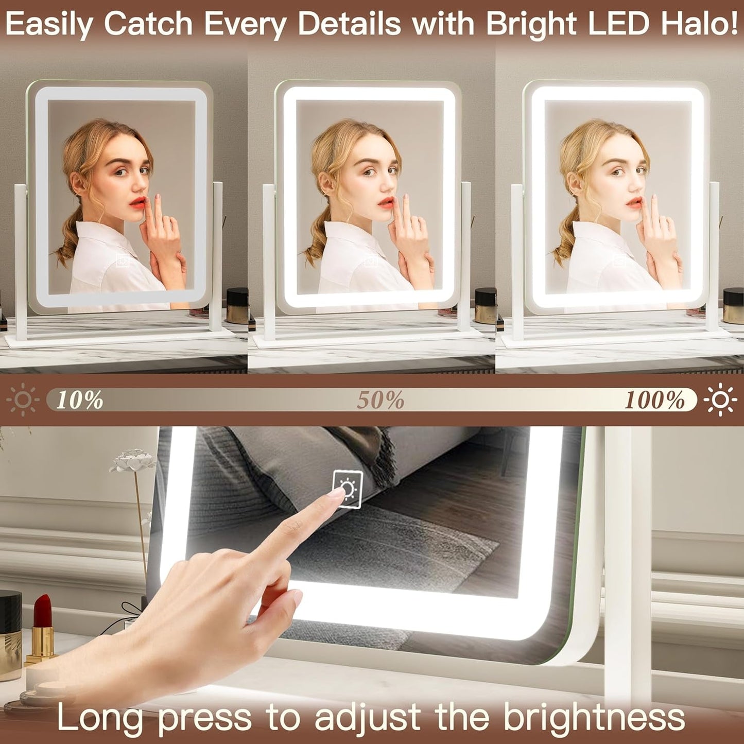 LED Lighted Vanity Mirror