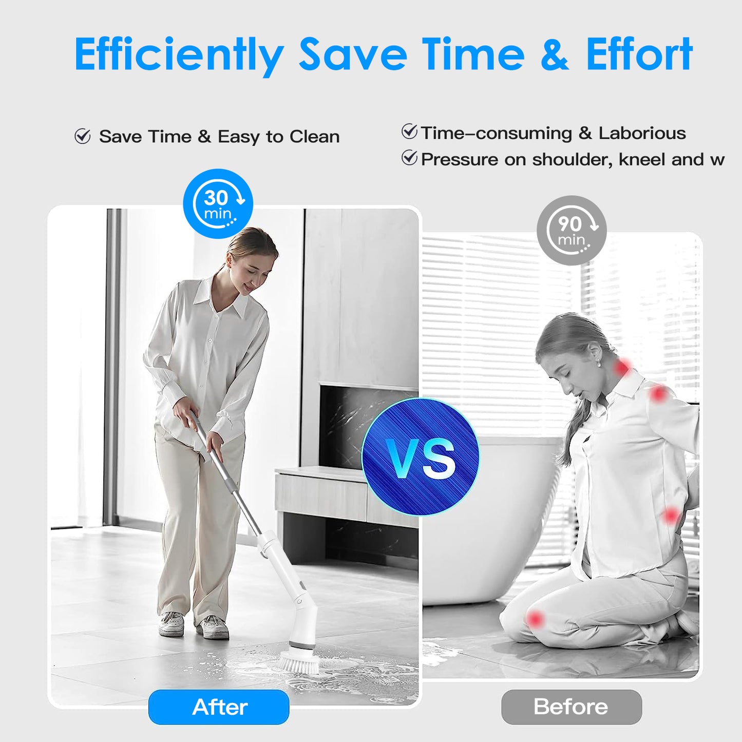 Rechargeable Electric Spin Scrubber