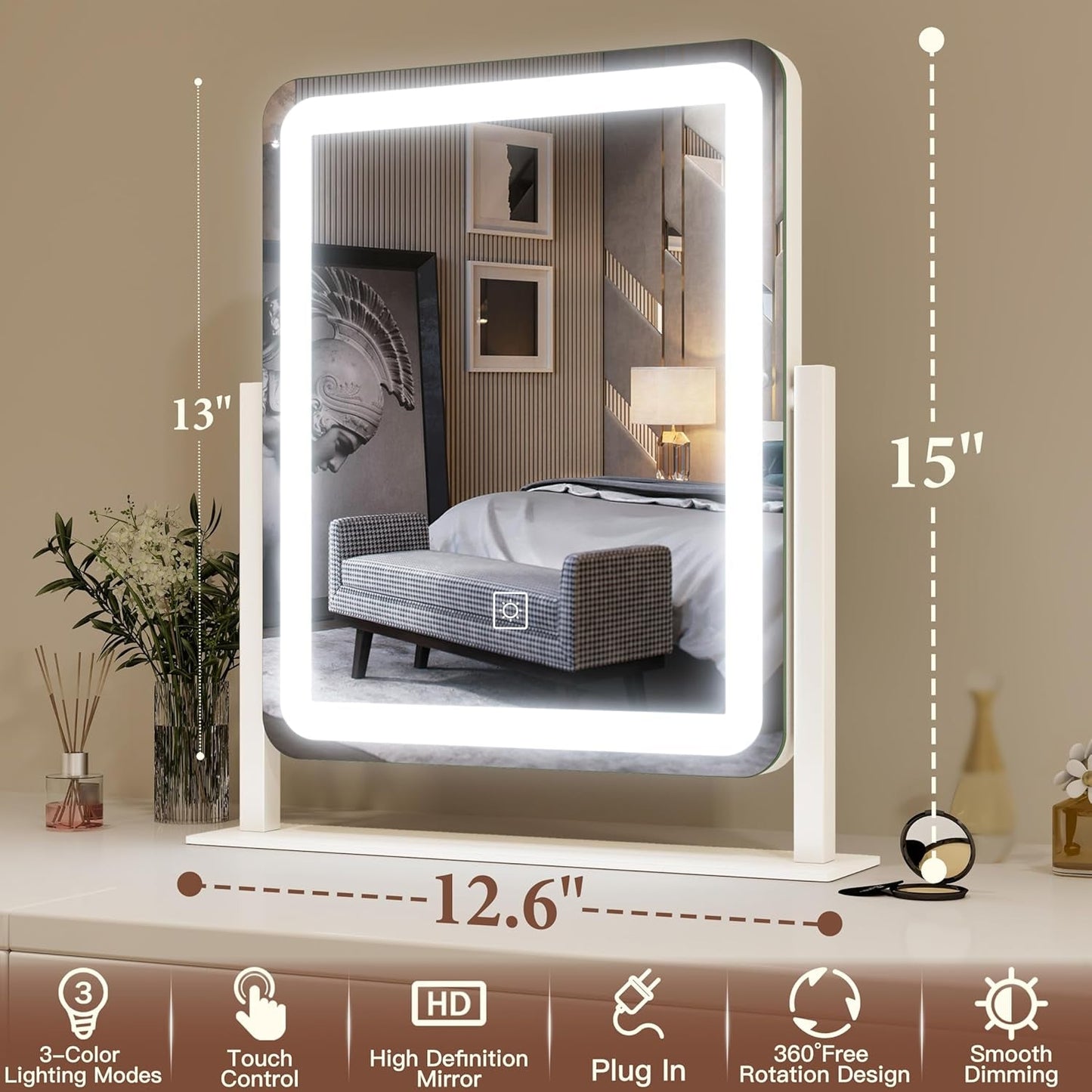 LED Lighted Vanity Mirror