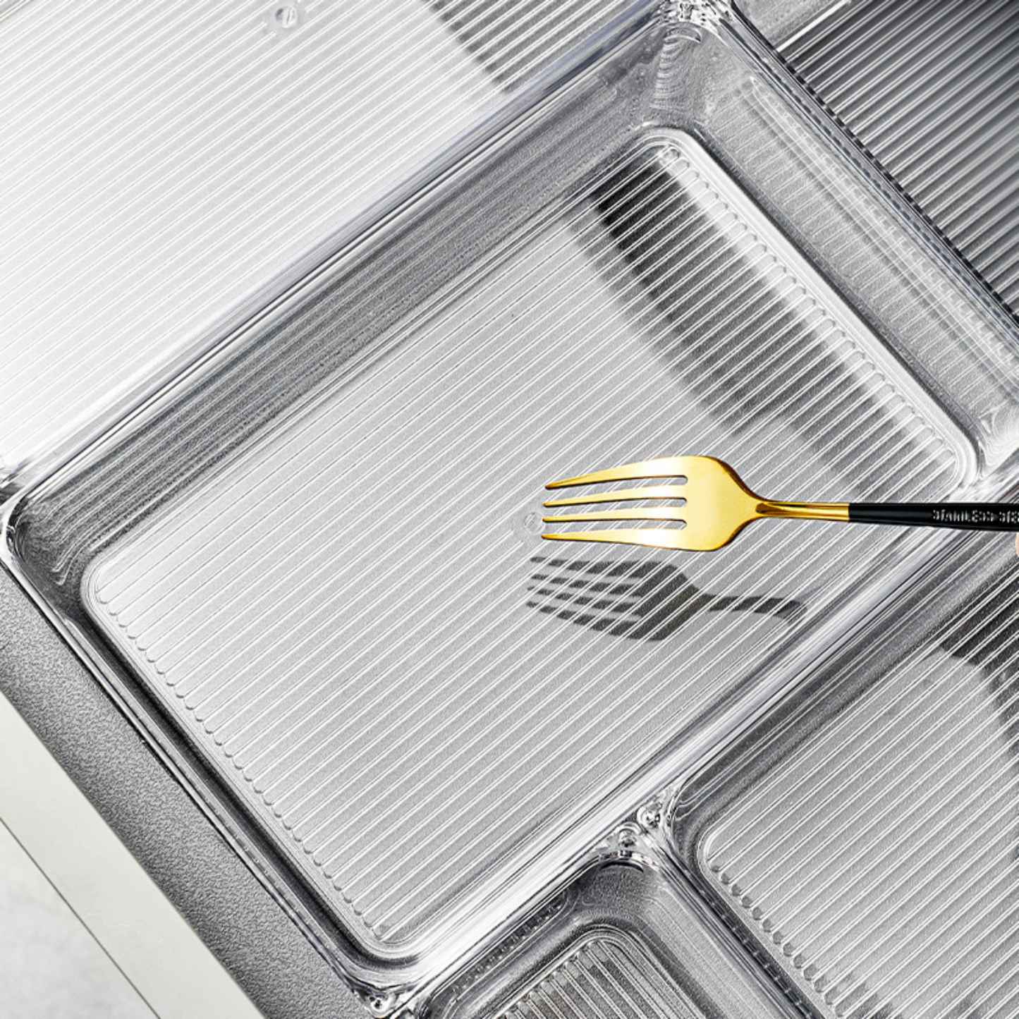 8pc Clear Drawer Organiser Set